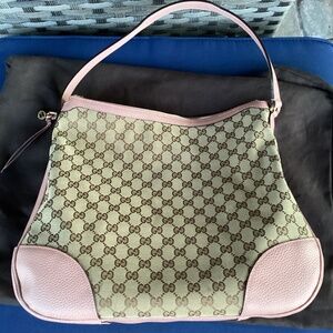 Gucci GG Canvas Large Hobo Handbag